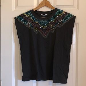 Zara sequin top